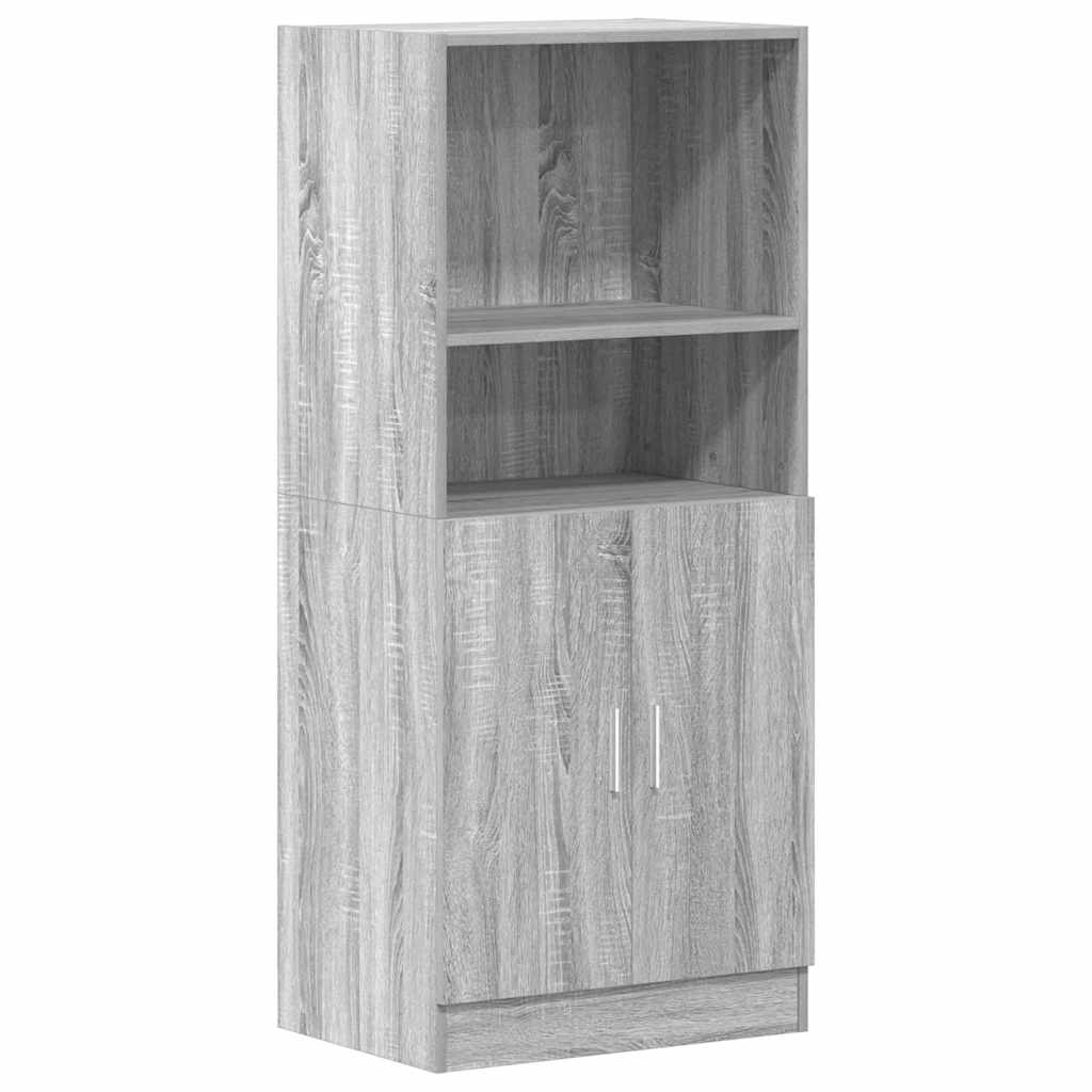 Kitchen Cabinet Grey Sonoma 57x41,5x131,5 cm Engineered Wood