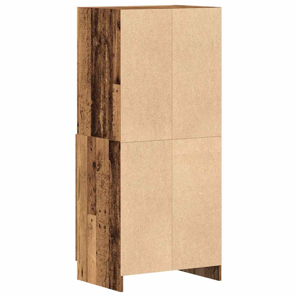 Kitchen Cabinet Old Wood 57x41.5x131.5 cm Engineered Wood