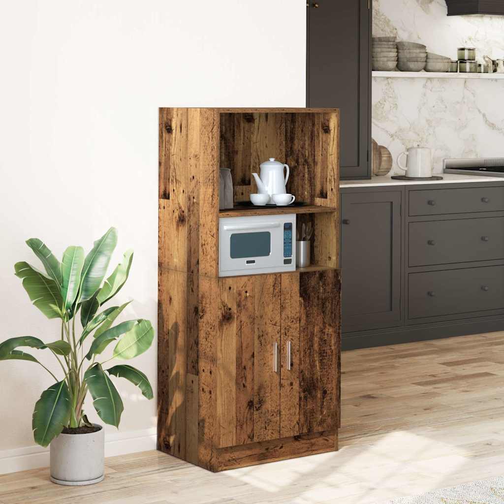 Kitchen Cabinet Old Wood 57x41,5x131,5 cm Engineered Wood