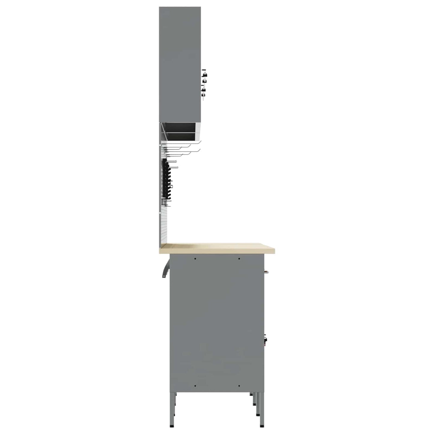 Work Cabinet Set with Drawer with Storage Manual 10 pcs Red