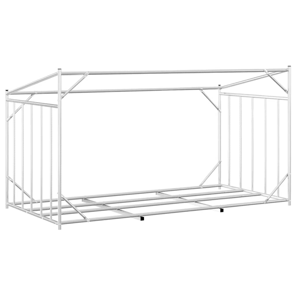 vidaxL Firewood Rack with Rain Cover 200.5x100.5x110.5 cm Galvanised Steel