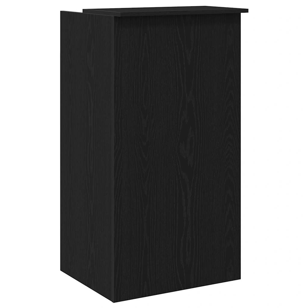 vidaXL Reception Desk Black 55x50x103.5 cm Engineered Wood