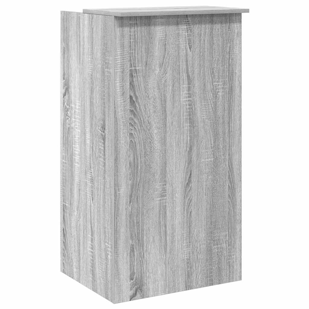 vidaXL Reception Desk Grey Sonoma 55x50x103.5 cm Engineered Wood