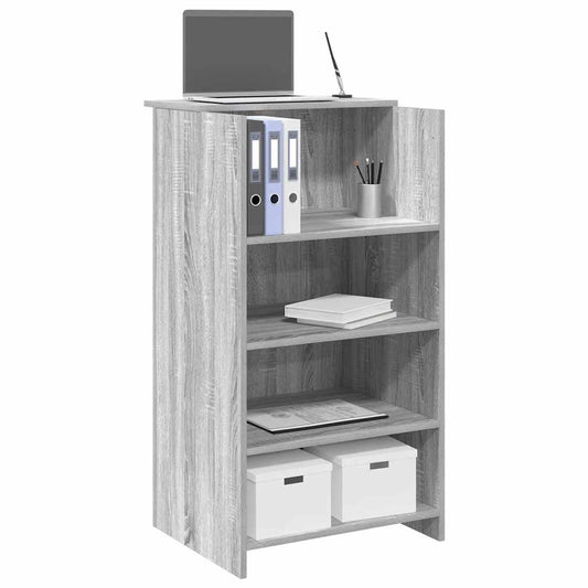 vidaXL Reception Desk Grey Sonoma 55x50x103.5 cm Engineered Wood