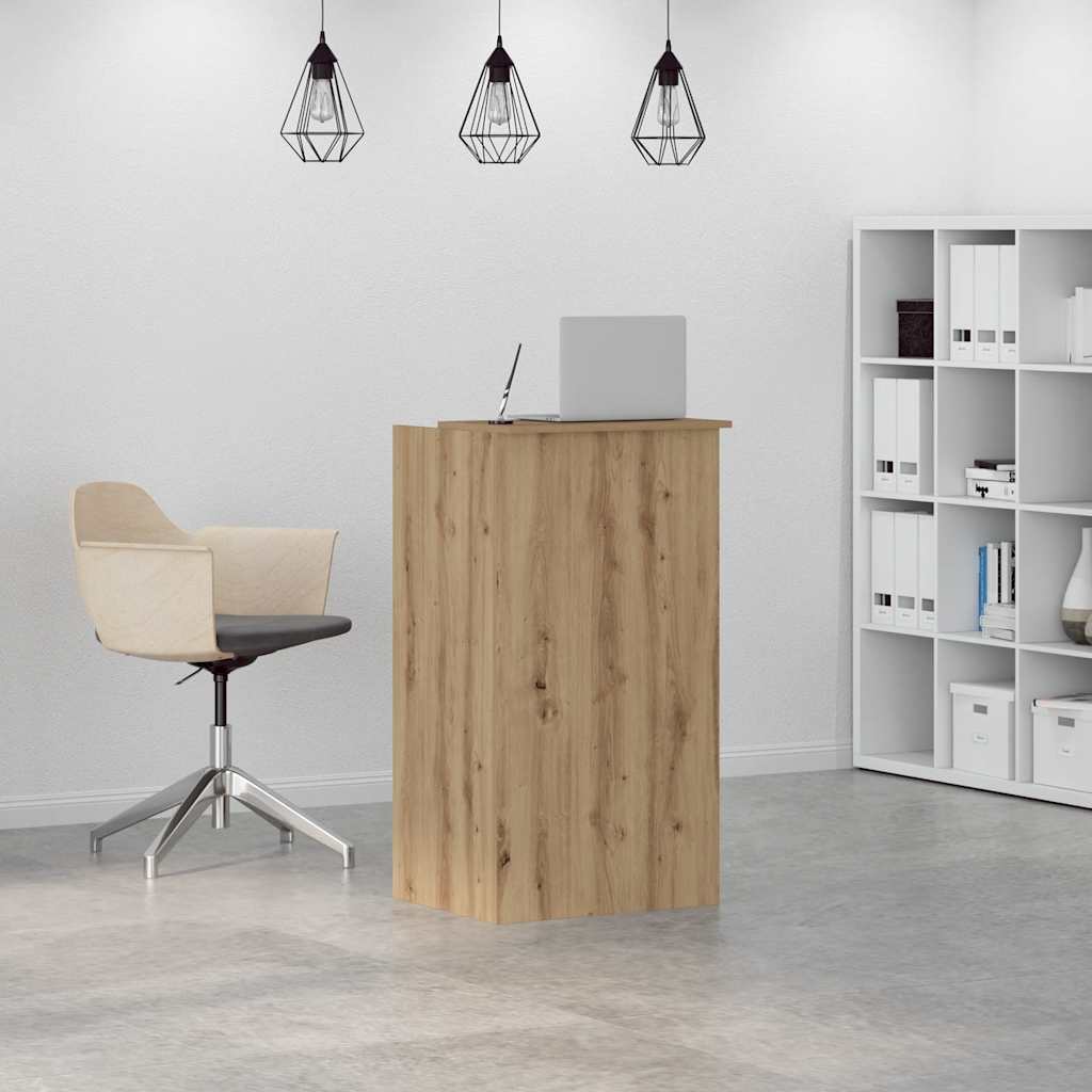 vidaXL Reception Desk Artisan Oak 55x50x103.5 cm Engineered Wood