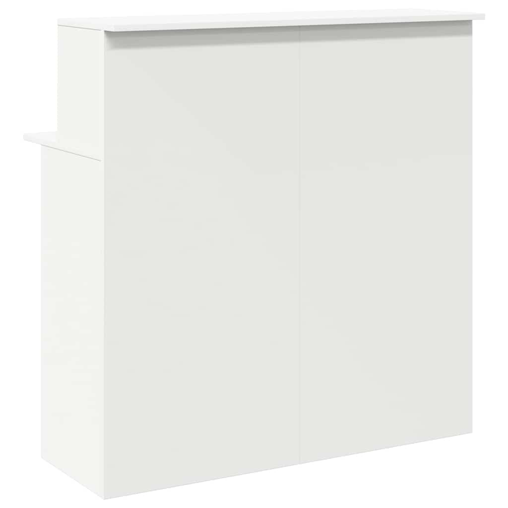 vidaXL Reception Desk White 100x50x103.5 cm Engineered Wood