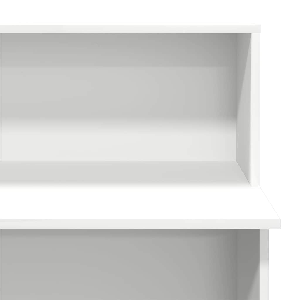 vidaXL Reception Desk White 100x50x103.5 cm Engineered Wood