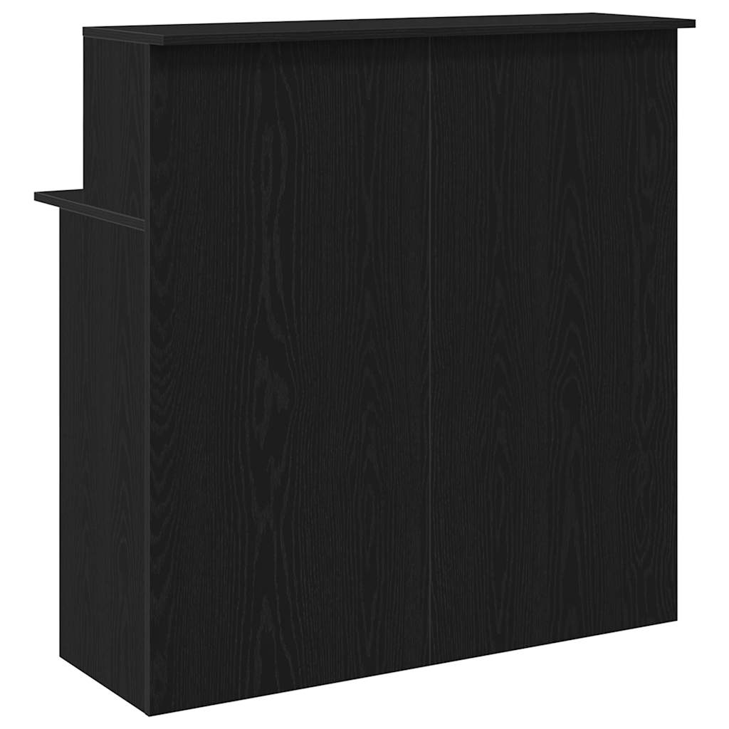 vidaXL Reception Desk Black 100x50x103.5 cm Engineered Wood