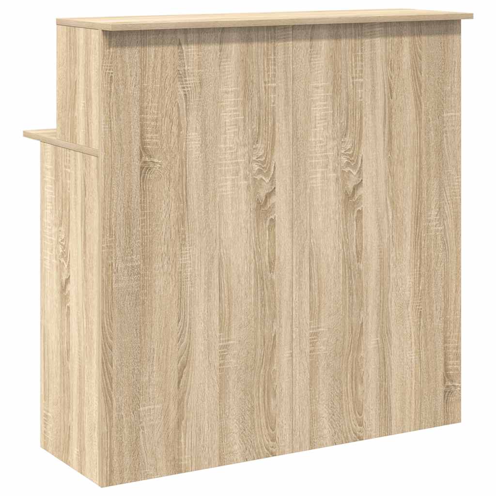 vidaXL Reception Desk Sonoma Oak 100x50x103.5 cm Engineered Wood