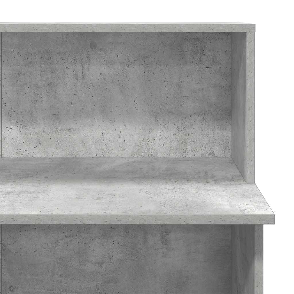 vidaXL Reception Desk Concrete Grey 100x50x103.5 cm Engineered Wood