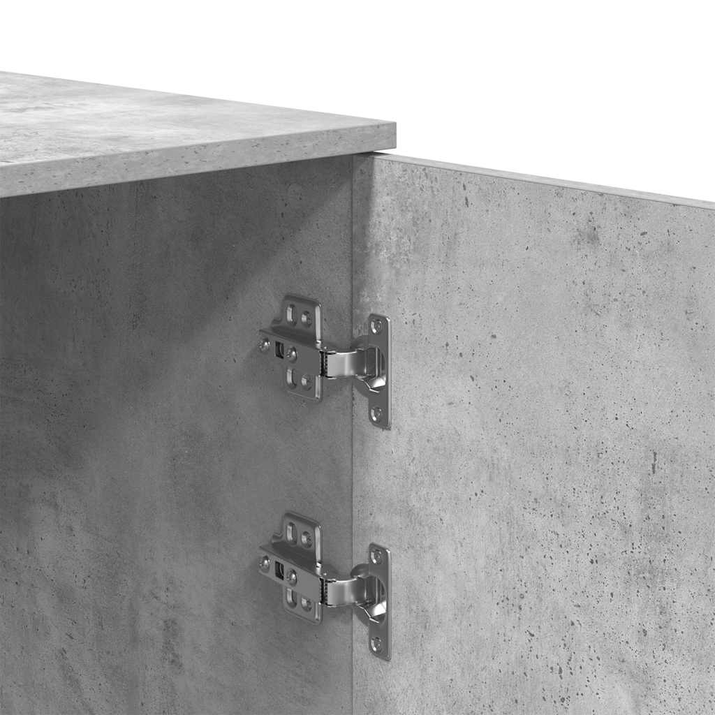 Storage Cabinet Concrete Grey 40x45x103,5 cm Engineered Wood