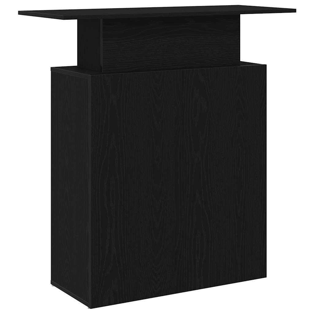 vidaXL Reception Desk Black 100x40x104 cm Engineered Wood