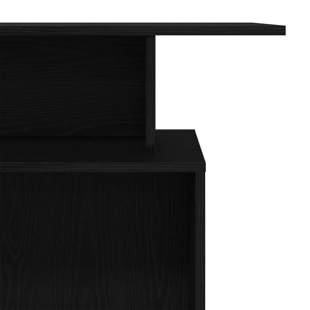 vidaXL Reception Desk Black 100x40x104 cm Engineered Wood