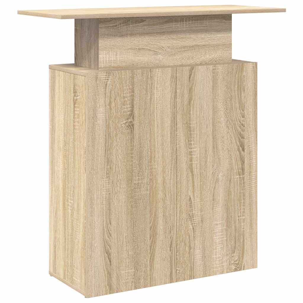 vidaXL Reception Desk Sonoma Oak 100x40x104 cm Engineered Wood