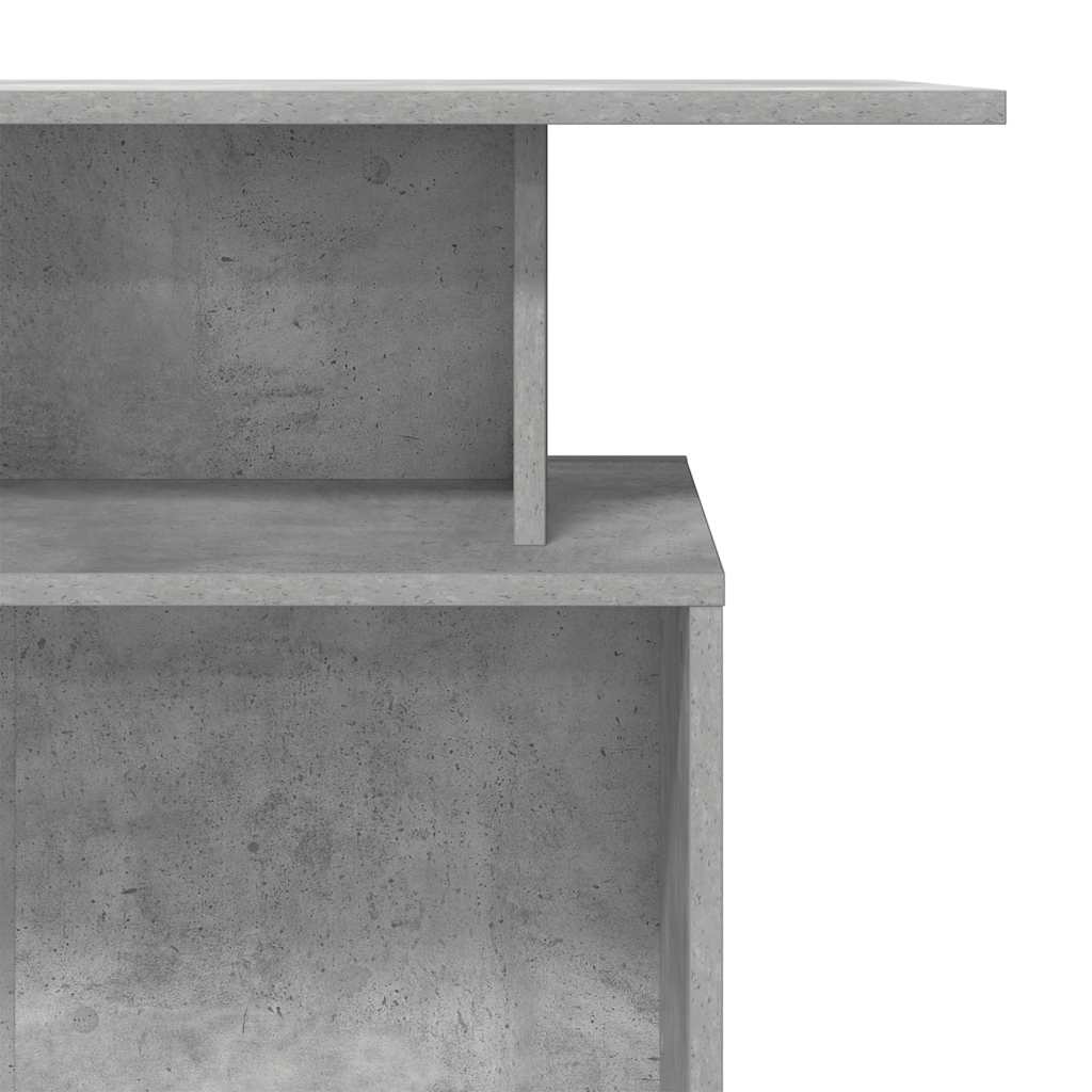 vidaXL Reception Desk Concrete Grey 100x40x104 cm Engineered Wood