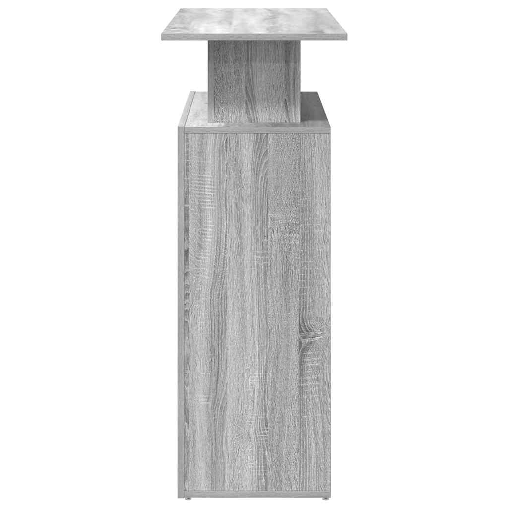 Reception Desk Grey Sonoma 100x40x104 cm Engineered Wood