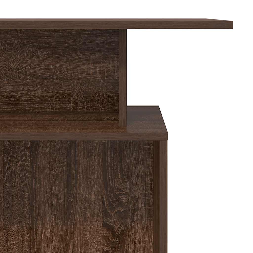 vidaXL Reception Desk Brown Oak 100x40x104 cm Engineered Wood