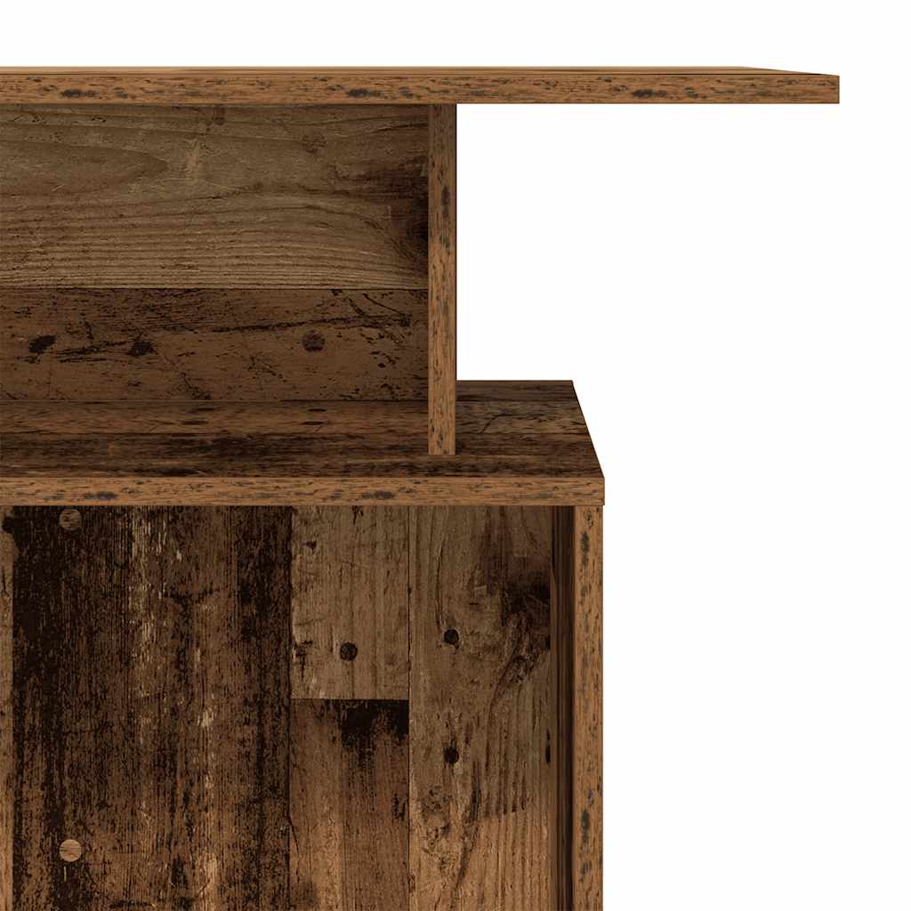 vidaXL Reception Desk Old Wood 100x40x104 cm Engineered Wood