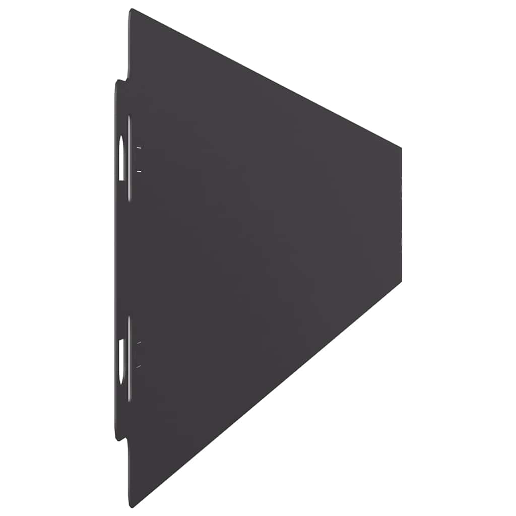 Lawn Edging 10 pcs 10 x 103 cm Steel Black