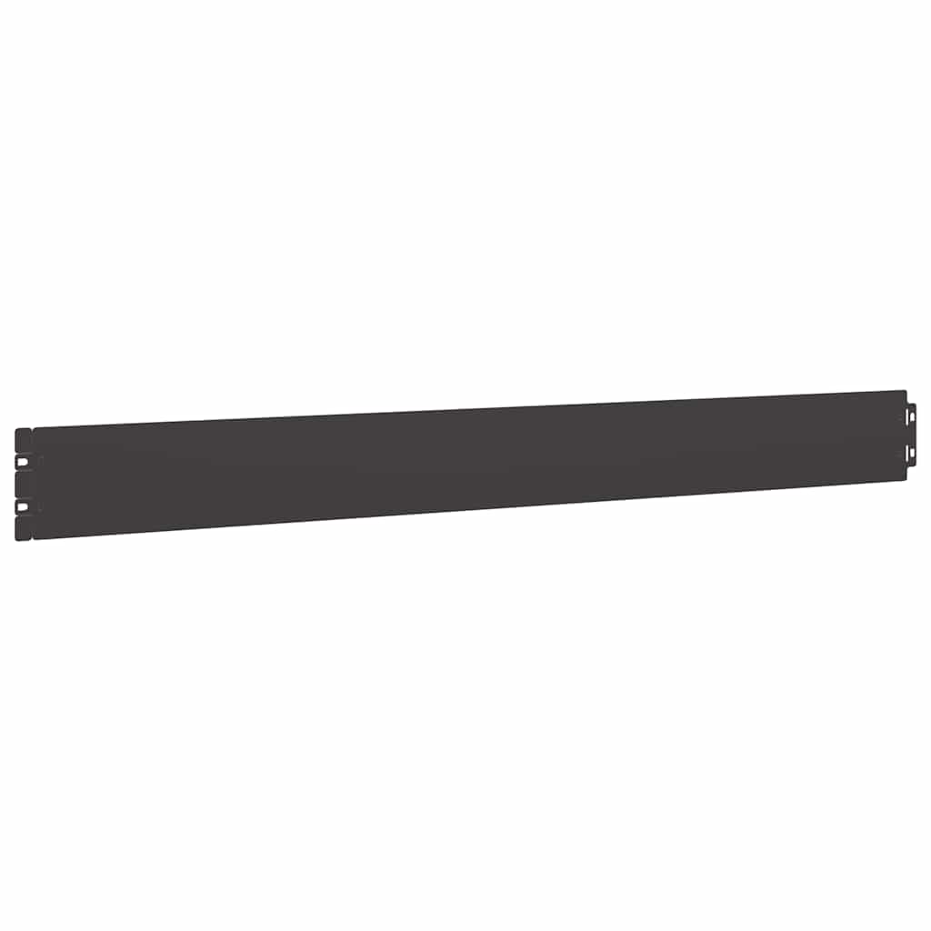 Lawn Edging 10 pcs 10 x 103 cm Steel Black