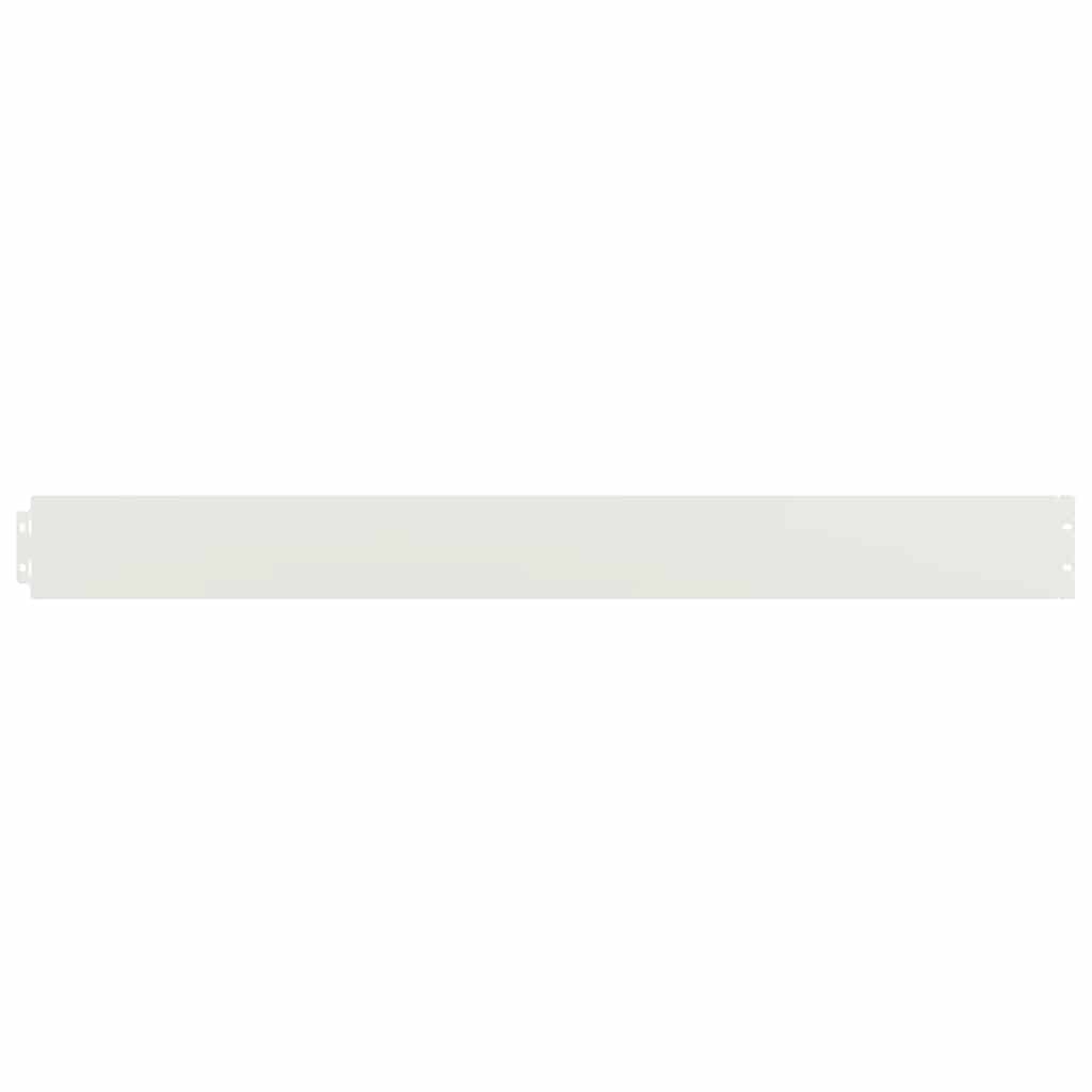 Lawn Edging 10 pcs 10 x 103 cm Steel White