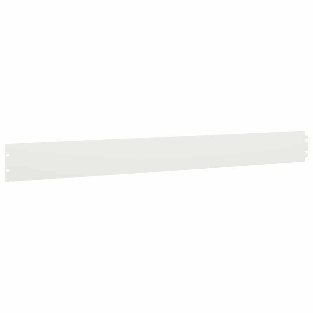 Lawn Edging 10 pcs 10 x 103 cm Steel White