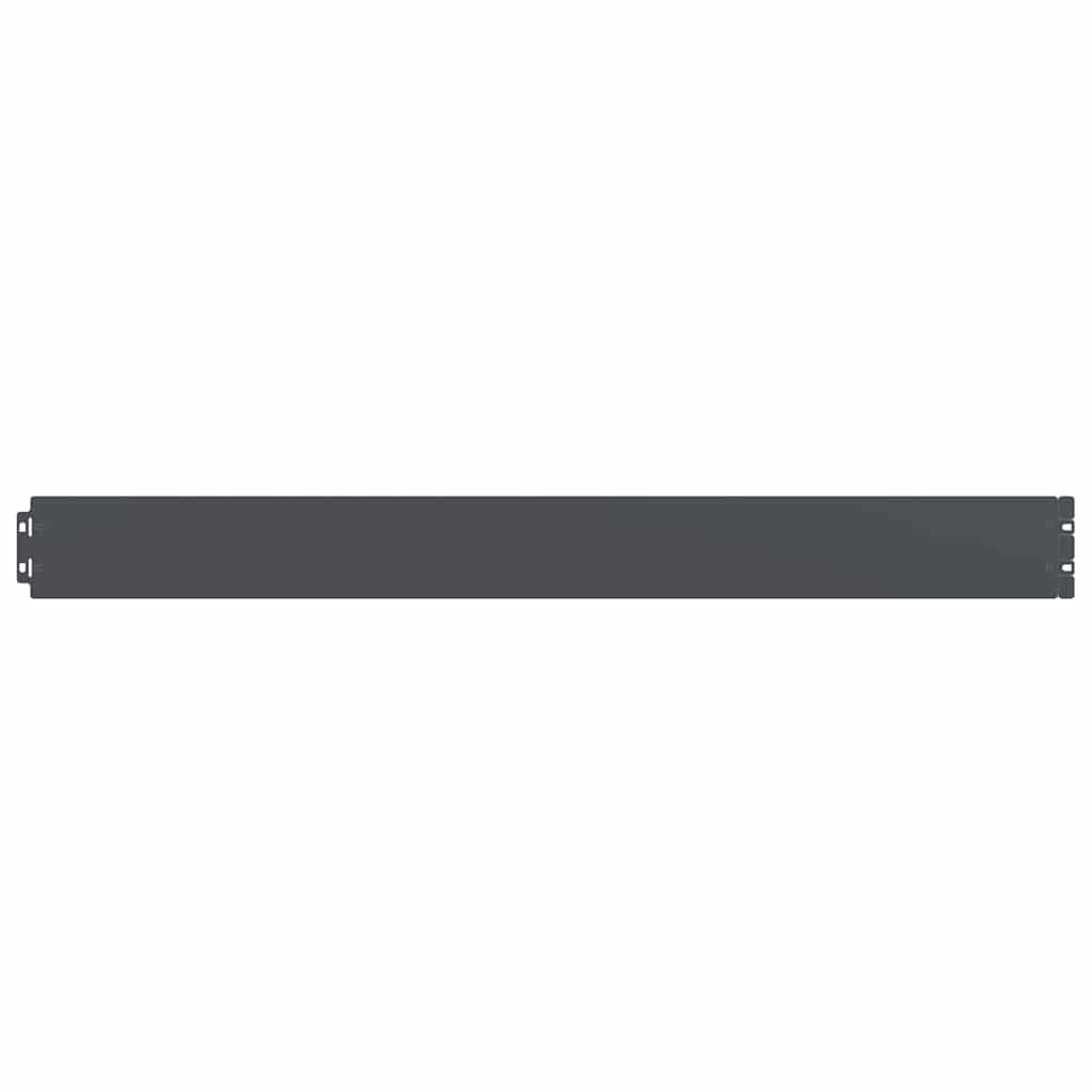 Lawn Edging 10 pcs 10 x 103 cm Steel Anthracite