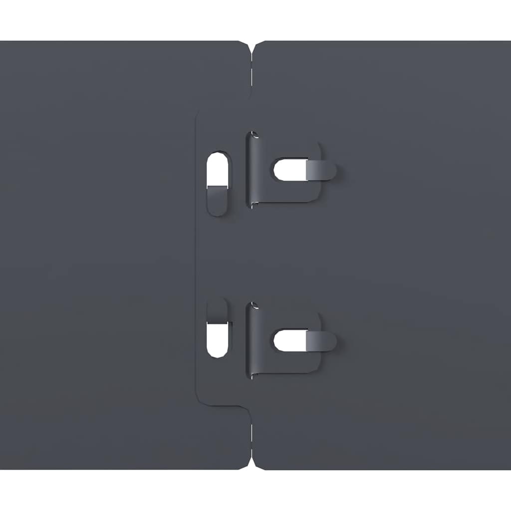 Lawn Edging 10 pcs 10 x 103 cm Steel Anthracite