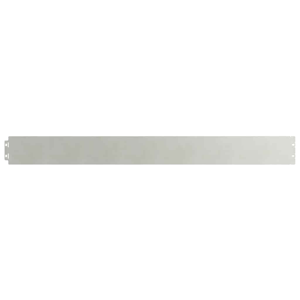 Lawn Edging 10 pcs 10 x 103 cm Stainless Steel Silver