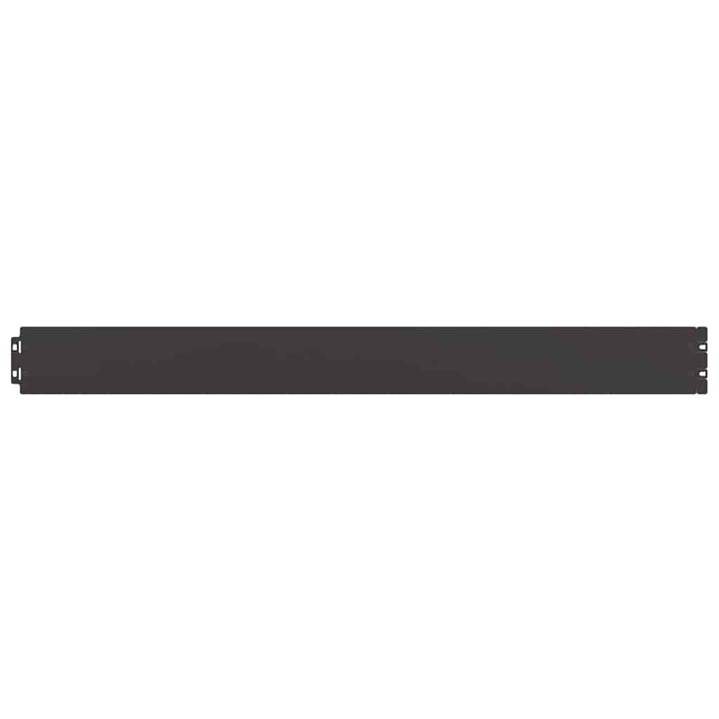 Lawn Edging 50 pcs 10 x 103 cm Steel Black
