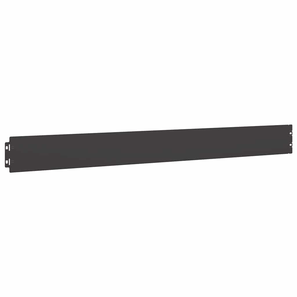 Lawn Edging 50 pcs 10 x 103 cm Steel Black