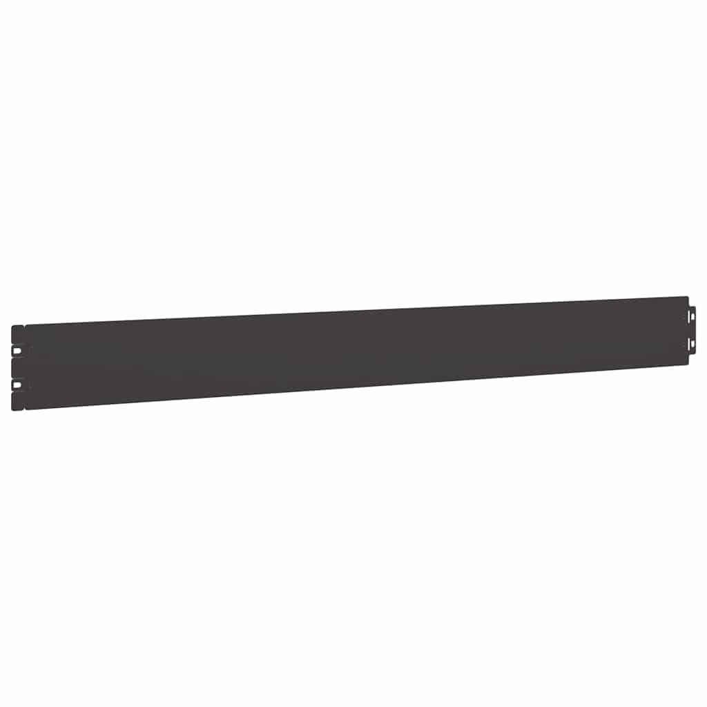 Lawn Edging 50 pcs 10 x 103 cm Steel Black