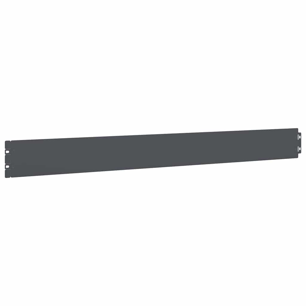 Lawn Edging 50 pcs 10 x 103 cm Steel Anthracite