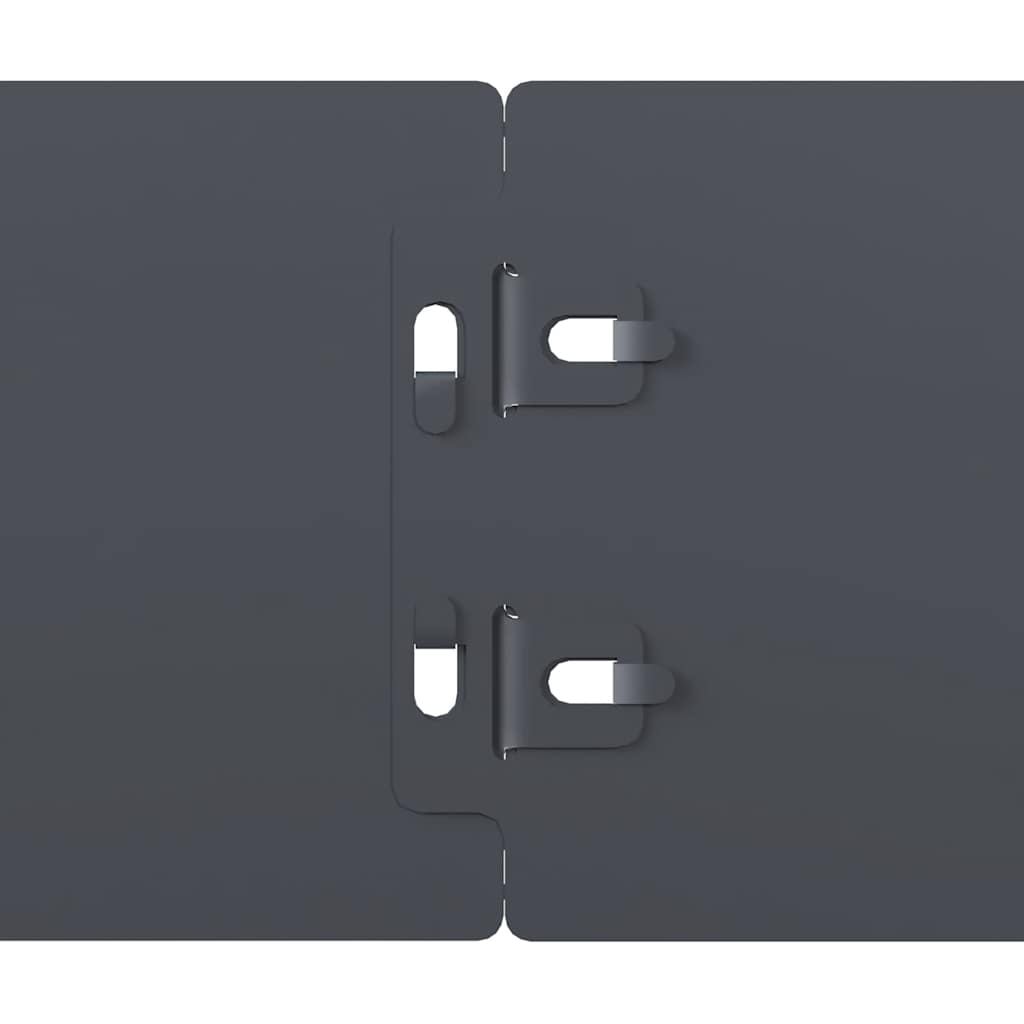 Lawn Edgings 50 pcs Anthracite 10x103 cm Cold-rolled Steel