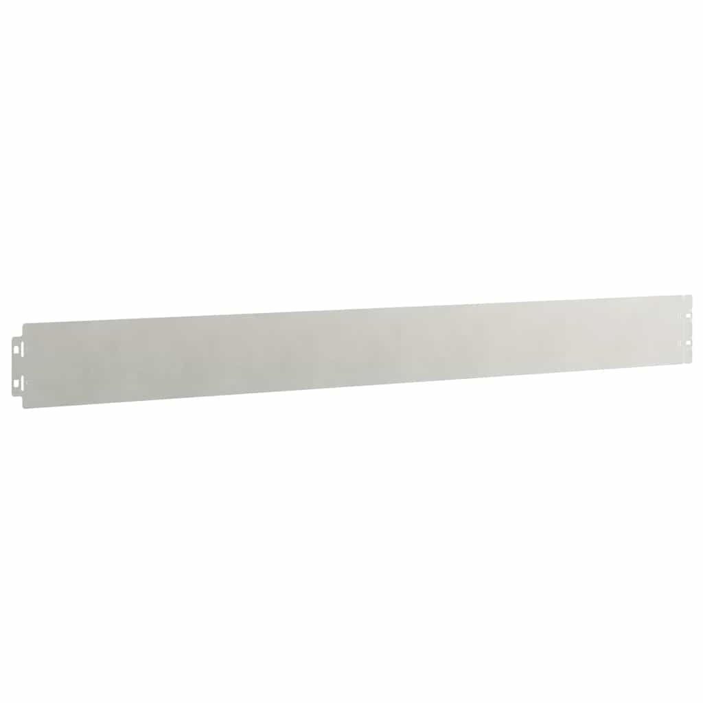 Lawn Edging 50 pcs 10 x 103 cm Stainless Steel Silver
