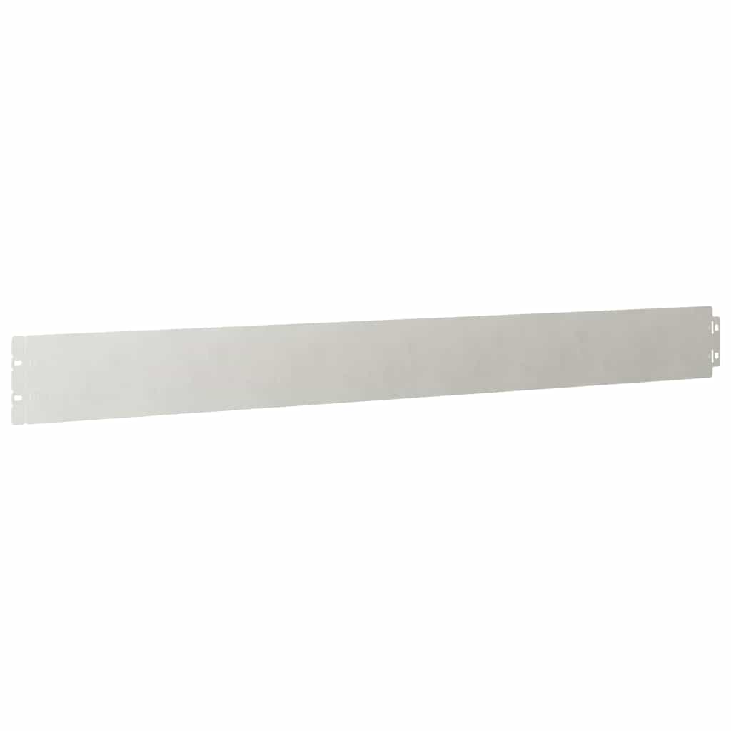Lawn Edging 50 pcs 10 x 103 cm Stainless Steel Silver
