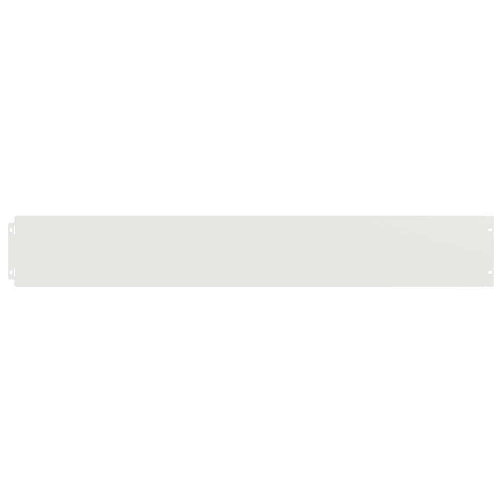 Lawn Edging 10 pcs 15 x 103 cm Steel White