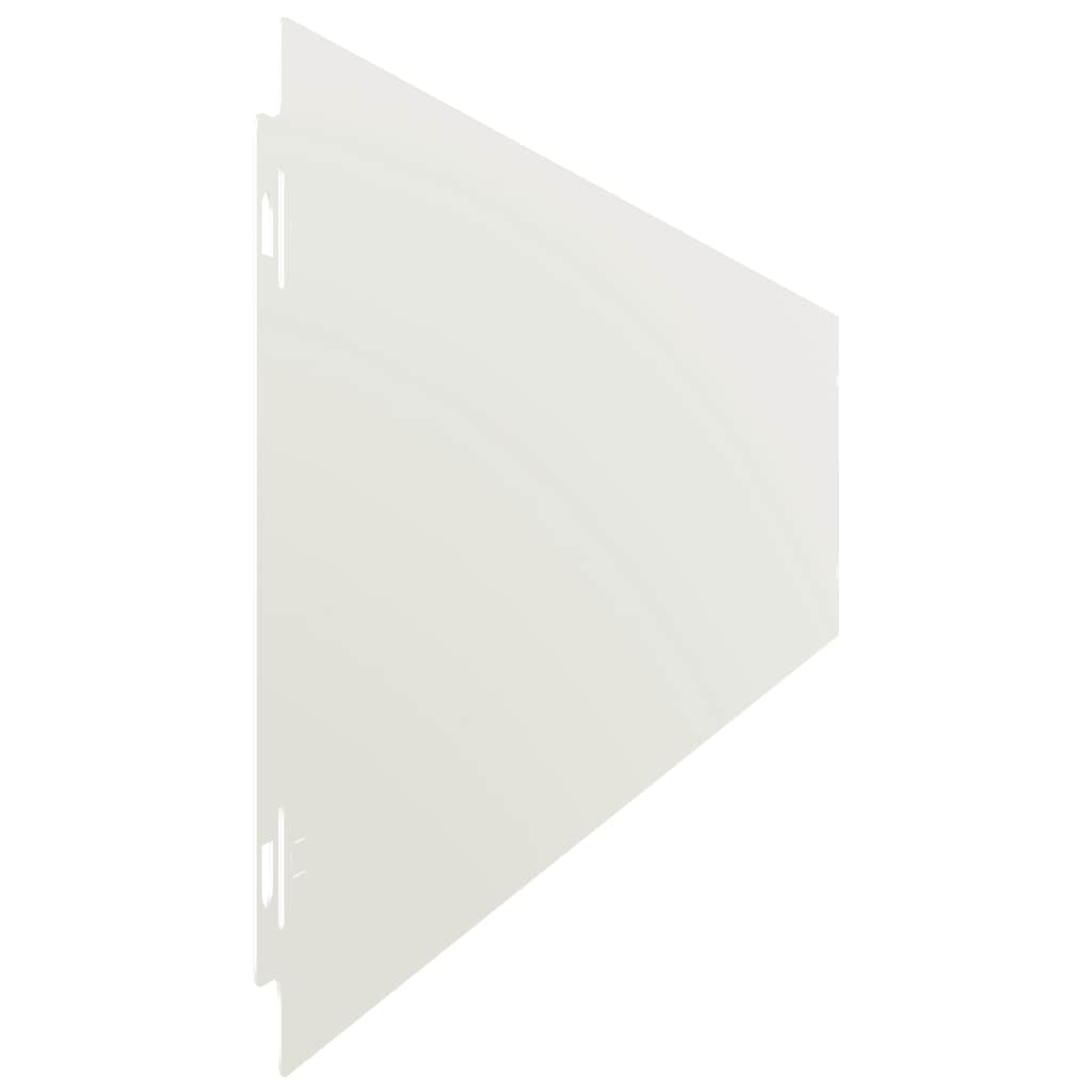 Lawn Edging 10 pcs 15 x 103 cm Steel White