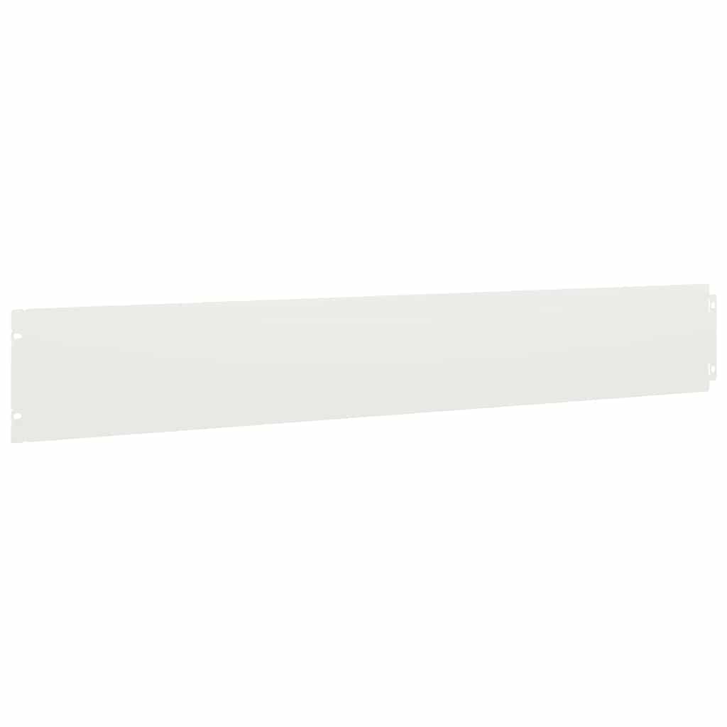 Lawn Edging 10 pcs 15 x 103 cm Steel White