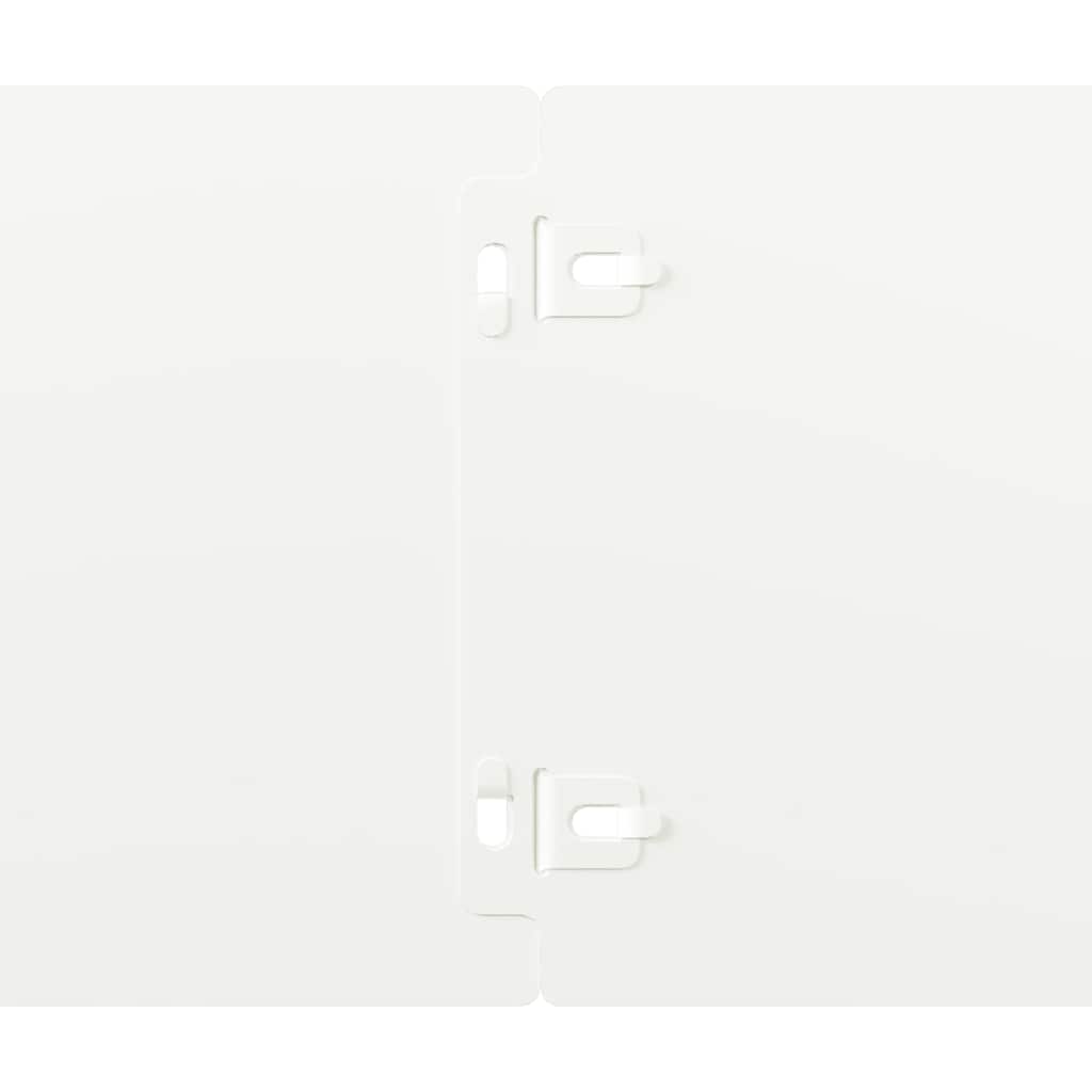Lawn Edging 10 pcs 15 x 103 cm Steel White