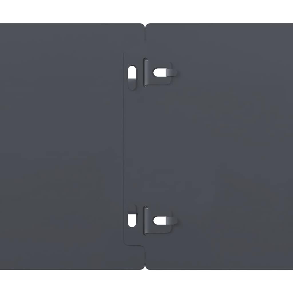 Lawn Edging 10 pcs 15 x 103 cm Steel Anthracite