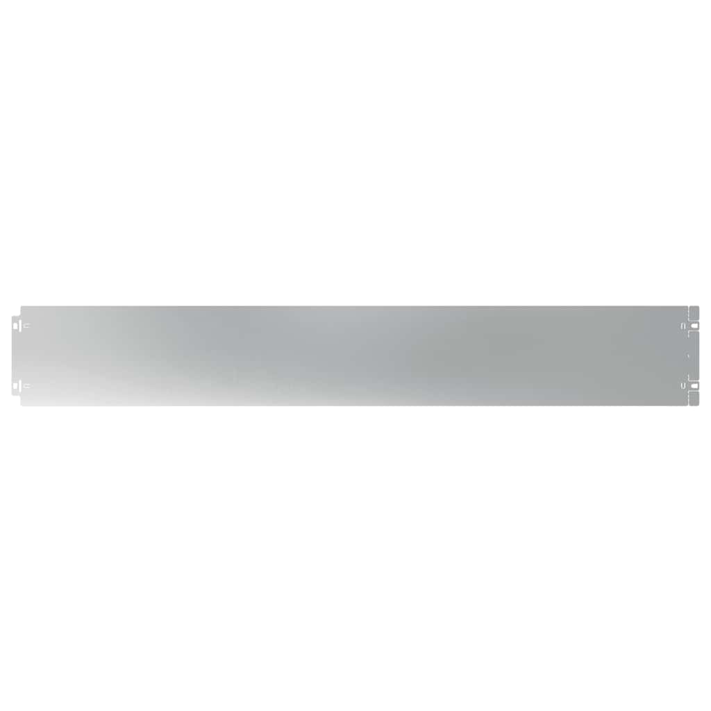 Lawn Edgings 10 pcs 15x103 cm Galvanised Steel