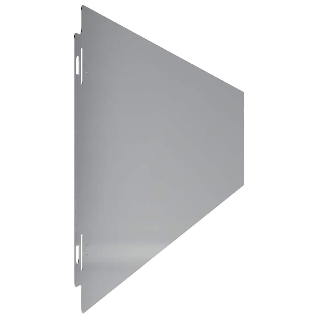 Lawn Edgings 10 pcs 15x103 cm Galvanised Steel