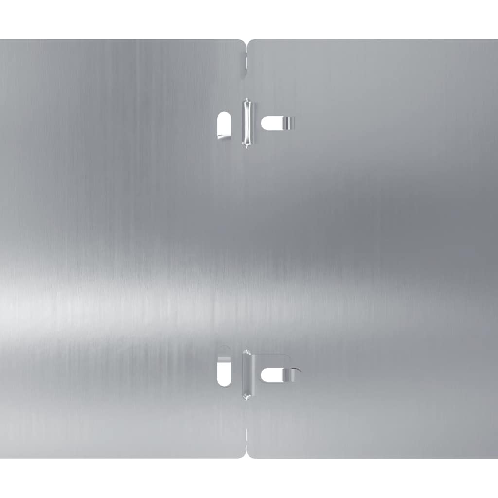 Lawn Edgings 10 pcs 15x103 cm Galvanised Steel