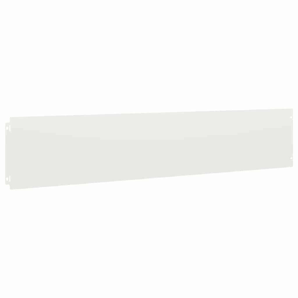 vidaXL Lawn Edgings 10 pcs White 20x103 cm Cold-rolled Steel