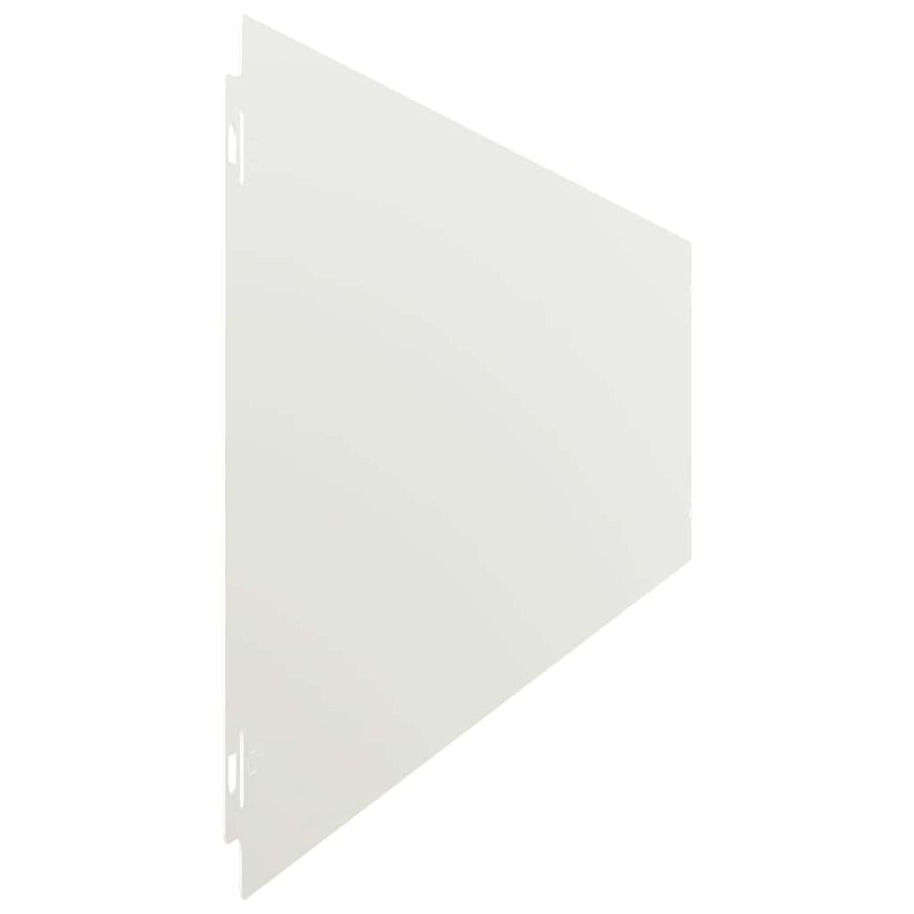 Lawn Edging 10 pcs 20 x 103 cm Steel White