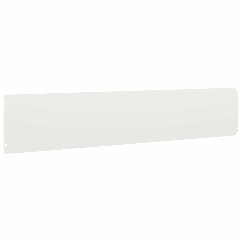 vidaXL Lawn Edgings 10 pcs White 20x103 cm Cold-rolled Steel