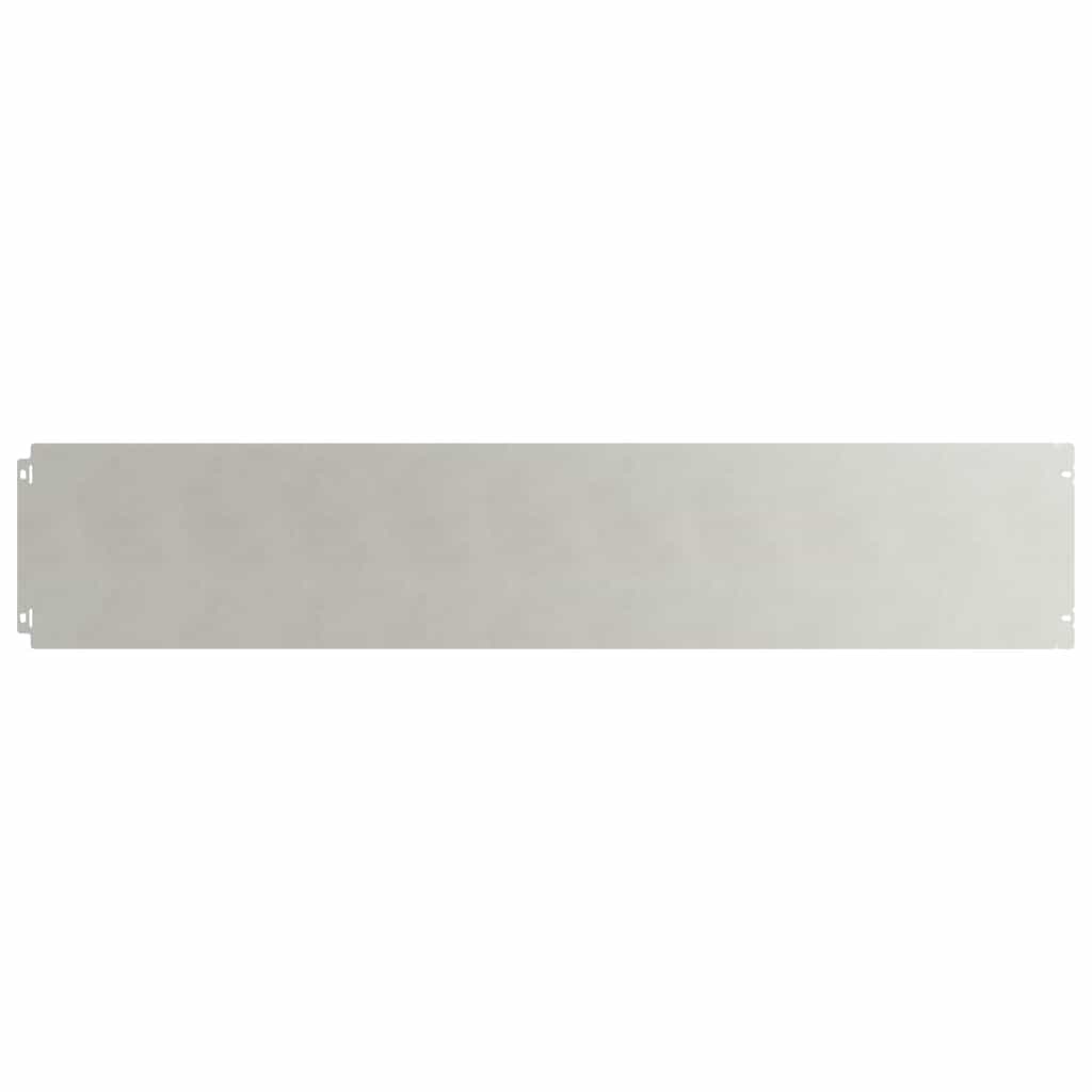 Lawn Edging 10 pcs 20 x 103 cm Stainless Steel Silver