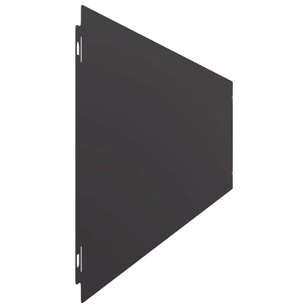 Lawn Edging 30 pcs 20 x 103 cm Steel Black