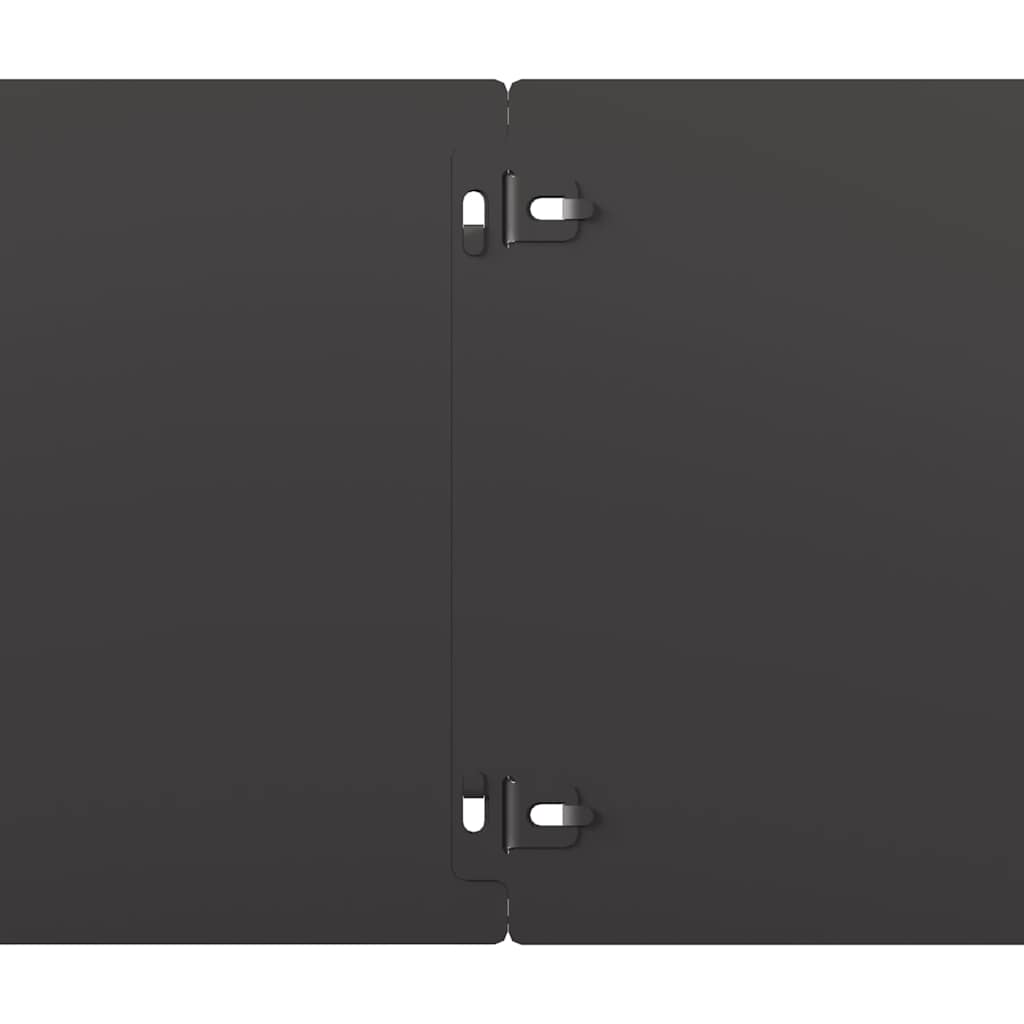 Lawn Edging 30 pcs 20 x 103 cm Steel Black